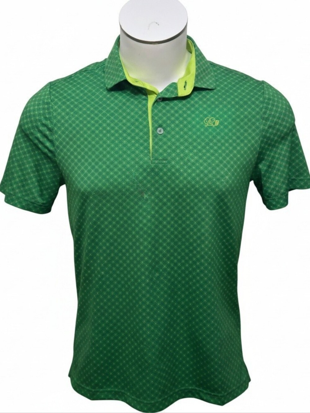 Good Good Golf Fighting For Par Men's Small Green Performance Polo Shirt